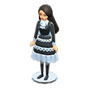 Animal Crossing Items Dress-up doll Dress Outfit Long black