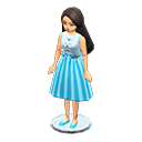 Animal Crossing Items Dress-up doll Elegant Outfit Long black