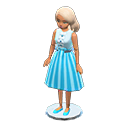 Animal Crossing Items Dress-up doll Elegant Outfit Medium-length white