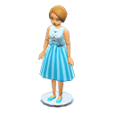 Animal Crossing Items Dress-up doll Elegant Outfit Short brown