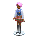 Animal Crossing Items Dress-up doll School uniform Outfit Short pink