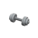 Animal Crossing Items Dumbbell Silver