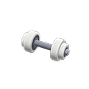 Animal Crossing Items Dumbbell White