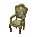 Animal Crossing Items Elegant chair Botanical Fabric Gold