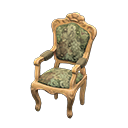 Animal Crossing Items Elegant chair Botanical Fabric Light brown