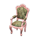 Animal Crossing Items Elegant chair Botanical Fabric Pink