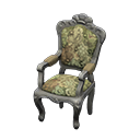 Animal Crossing Items Elegant chair Botanical Fabric Silver