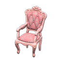 Animal Crossing Items Elegant chair Pink roses Fabric Pink