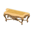 Animal Crossing Items Elegant console table Gold diamonds Cloth Light brown