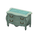 Animal Crossing Items Elegant dresser Blue roses Cloth Blue