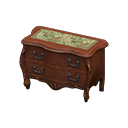 Animal Crossing Items Elegant dresser Botanical Cloth Brown