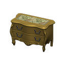 Animal Crossing Items Elegant dresser Botanical Cloth Gold