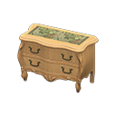 Animal Crossing Items Elegant dresser Botanical Cloth Light brown