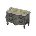 Animal Crossing Items Elegant dresser Botanical Cloth Silver