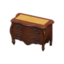 Animal Crossing Items Elegant dresser Gold diamonds Cloth Brown