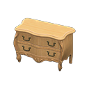 Animal Crossing Items Elegant dresser None Cloth Light brown