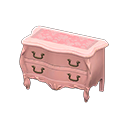 Animal Crossing Items Elegant dresser Pink roses Cloth Pink