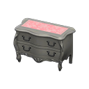 Animal Crossing Items Elegant dresser Pink roses Cloth Silver