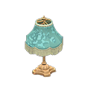 Animal Crossing Items Elegant lamp Blue roses Fabric Light brown