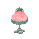 Animal Crossing Items Elegant lamp Pink roses Fabric Blue