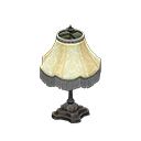 Animal Crossing Items Elegant lamp White with stripe Fabric Black