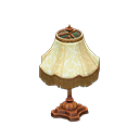 Animal Crossing Items Elegant lamp White with stripe Fabric Brown