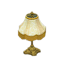 Animal Crossing Items Elegant lamp White with stripe Fabric Gold