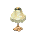 Animal Crossing Items Elegant lamp White with stripe Fabric Light brown