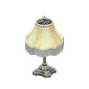 Animal Crossing Items Elegant lamp White with stripe Fabric Silver