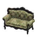 Animal Crossing Items Elegant sofa Botanical Fabric Black