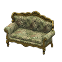 Animal Crossing Items Elegant sofa Botanical Fabric Gold