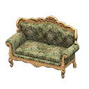 Animal Crossing Items Elegant sofa Botanical Fabric Light brown