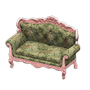 Animal Crossing Items Elegant sofa Botanical Fabric Pink