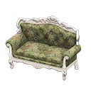 Animal Crossing Items Elegant sofa Botanical Fabric White