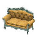 Animal Crossing Items Elegant sofa Gold diamonds Fabric Blue