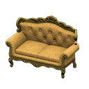 Animal Crossing Items Elegant sofa Gold diamonds Fabric Gold