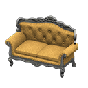 Animal Crossing Items Elegant sofa Gold diamonds Fabric Silver