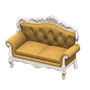 Animal Crossing Items Elegant sofa Gold diamonds Fabric White