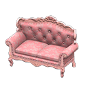 Animal Crossing Items Elegant sofa Pink roses Fabric Pink