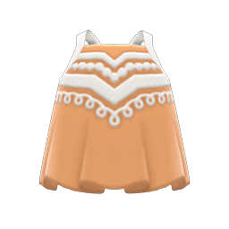 Animal Crossing Items Embroidered Tank Beige