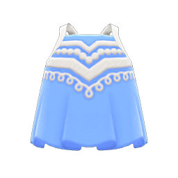 Animal Crossing Items Embroidered Tank Blue