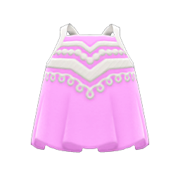 Animal Crossing Items Embroidered Tank Pink