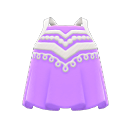 Animal Crossing Items Embroidered Tank Purple