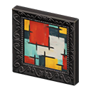 Animal Crossing Items Fancy frame Abstract painting Art genre Black