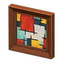 Animal Crossing Items Fancy frame Abstract painting Art genre Brown