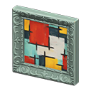 Animal Crossing Items Fancy frame Abstract painting Art genre Green