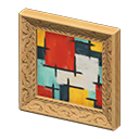 Animal Crossing Items Fancy frame Abstract painting Art genre Light brown