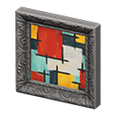 Animal Crossing Items Fancy frame Abstract painting Art genre Silver