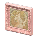 Animal Crossing Items Fancy frame Faded portrait Art genre Pink