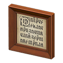 Animal Crossing Items Fancy frame Fairy-tale Art genre Brown